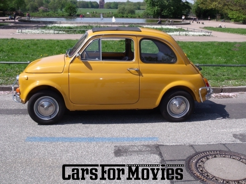 CarsForMovies | Fiat 500 1971 Italien Gelb Schwarz Zivilfahrzeug Kleinwagen Hamburg 4136 Oldtimer